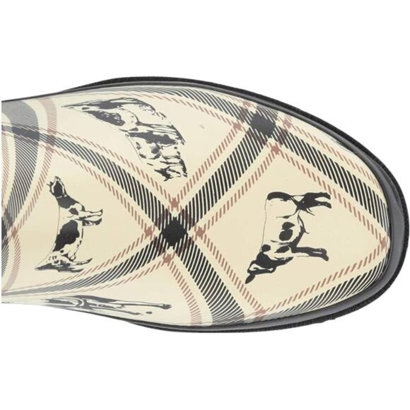 NEW Women's Unique Printed Tall 100% Waterproof Rain Boot Adjustable Strap - Picture 2 of 6